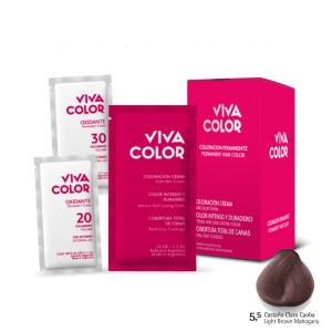 VIVA COLOR KIT COLOR 5.5 CASTAÑO CLARO CAOBA